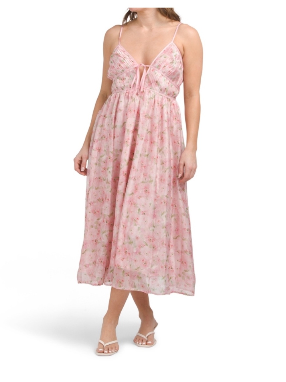 Anthropologie En Saison
Women's Floral V-Neck Midi Dress